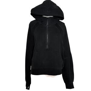 Lululemon Women’s Scuba Oversized 1/2 Zip Hoodie Black Size M/L